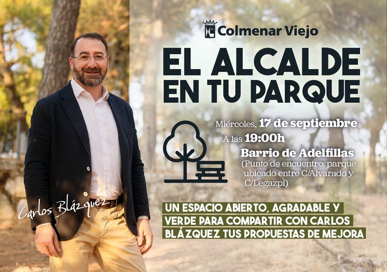 Ampliar '‘El Alcalde en tu parque’ para escuchar a los vecinos de Colmenar Viejo'