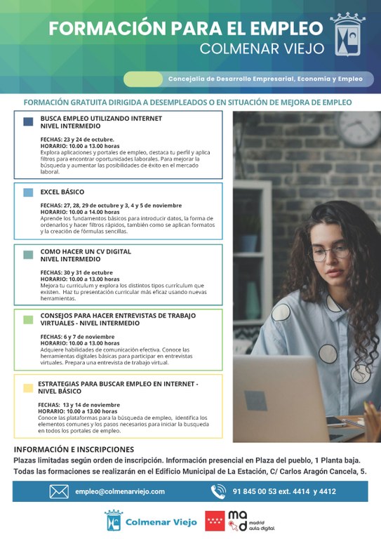 Ampliar 'Abierta la inscripción del nuevo programa de formación gratuita para desempleados o en situación de mejora de empleo'