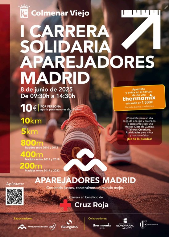Ampliar 'Colmenar Viejo acogerá la I Carrera Solidaria ‘Aparejadores Madrid’'