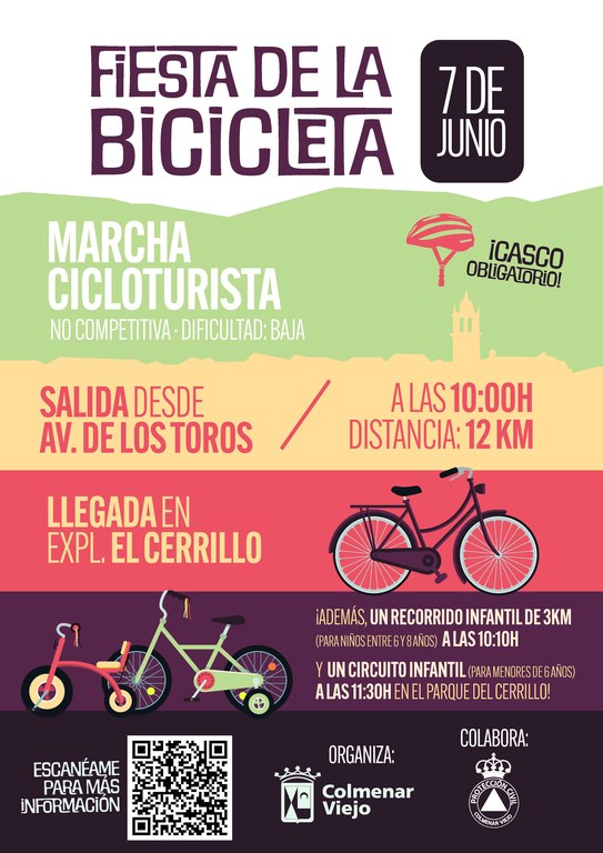 Ampliar 'Colmenar Viejo celebra la Fiesta de la Bicicleta con recorridos para todas las edades y actividades infantiles'