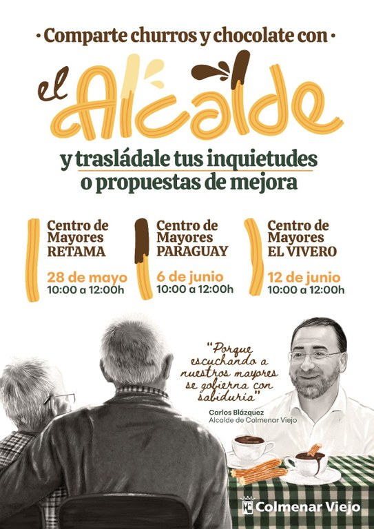 Ampliar 'El Alcalde se cita personalmente con nuestros mayores para atender de primera mano sus inquietudes y peticiones de mejora'