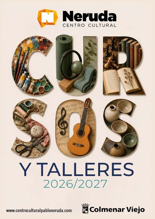 Ampliar 'El Centro Cultural ‘Pablo Neruda’ aumenta su oferta de cursos y talleres para 2026-2027'