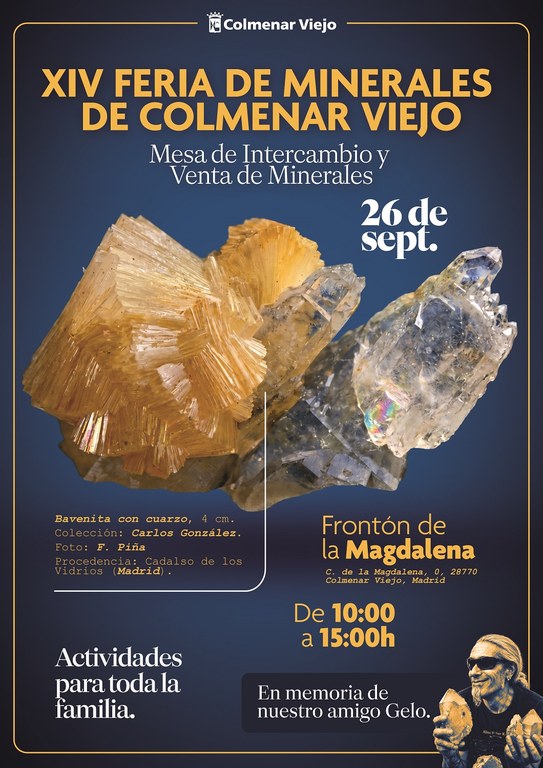 Ampliar 'Expositores, coleccionistas y aficionados de toda España se reúnen en la XIV Feria de Minerales de Colmenar Viejo'