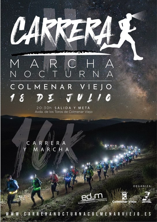 Ampliar 'La Carrera-Marcha Nocturna de Colmenar Viejo se celebra el 18 de julio'