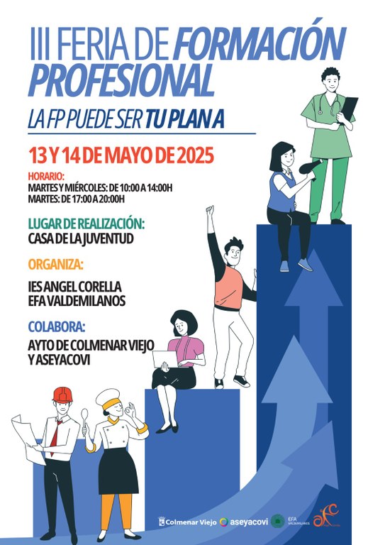 Ampliar 'Los días 13 y 14 de mayo se celebrará la III Feria de Formación Profesional de Colmenar Viejo'