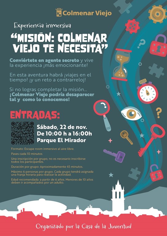 Ampliar 'La Casa de la Juventud organiza un escape room para celebrar la historia de Colmenar Viejo'