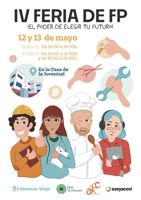 Ampliar 'La IV Feria de Formación Profesional de Colmenar Viejo se celebrará los días 12 y 13 de mayo'