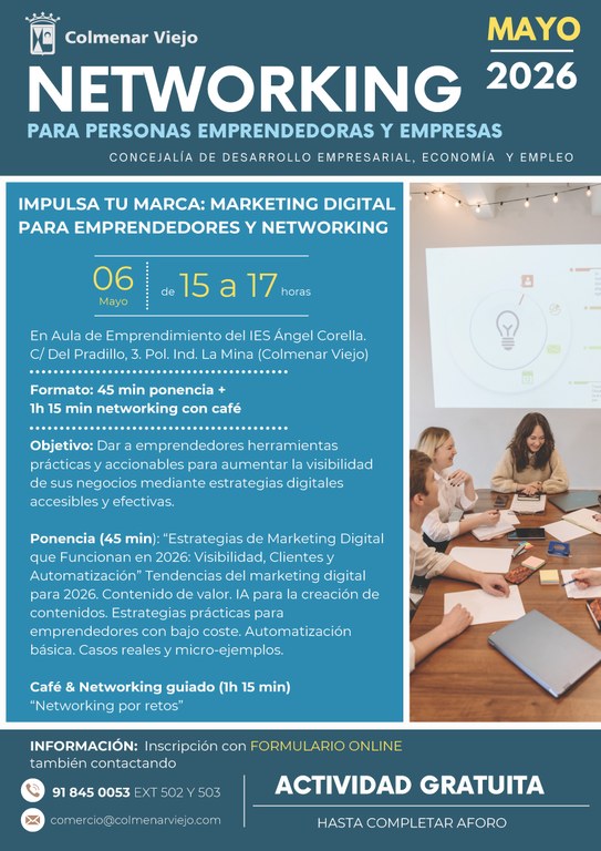 Ampliar 'Networking para mejorar la visibilidad de los emprendedores y empresas locales a través de estrategias digitales'