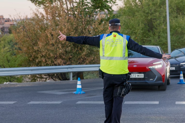 Ampliar 'Policía Local activa un Plan Especial de Movilidad para reducir las retenciones provocadas en el municipio por las obras de la M-607'