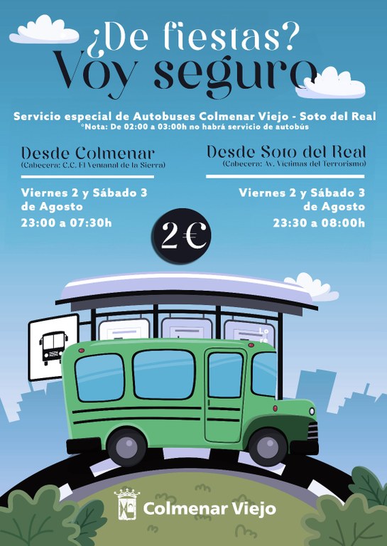 Ampliar 'Servicio especial de autobuses para las Fiestas Patronales de Soto del Real'