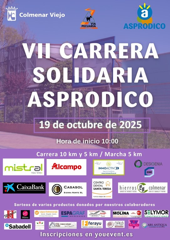 Ampliar 'Sigue abierta la inscripción para participar en la VII Carrera Solidaria de ASPRODICO'