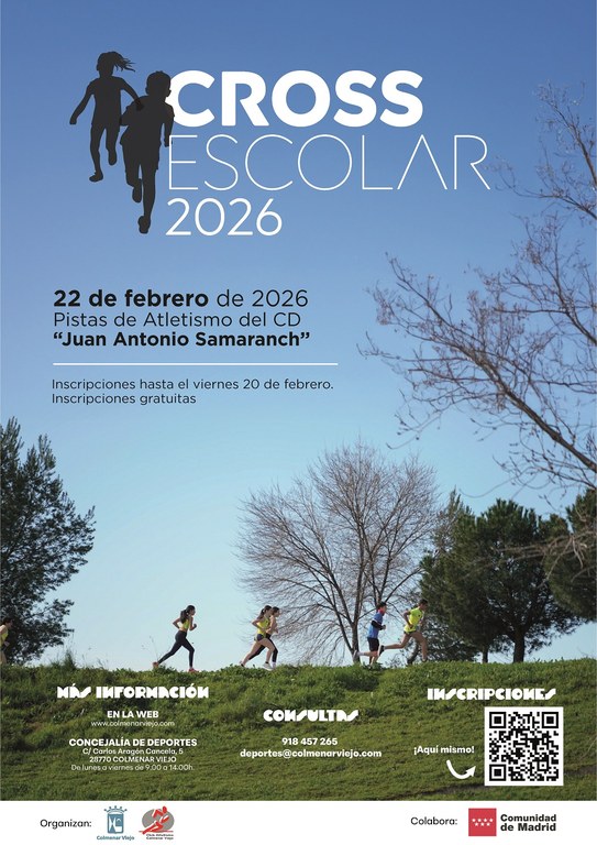 Ampliar 'Ya está abierto el plazo de inscripción para el Cross Escolar 2026 de Colmenar Viejo'