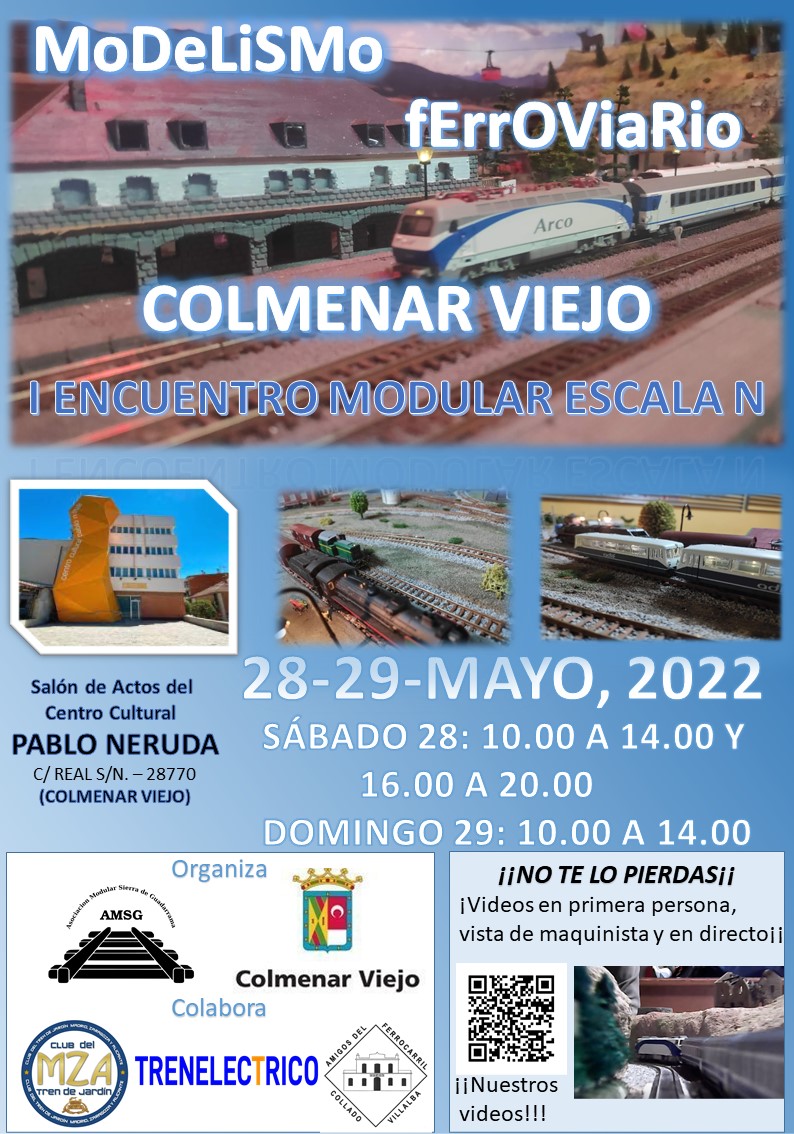 Modelismo ferroviario 28 29 mayo 2022