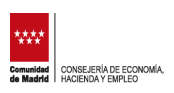 Comunidad Madrid Consejería Economía Hacienda Empleo
