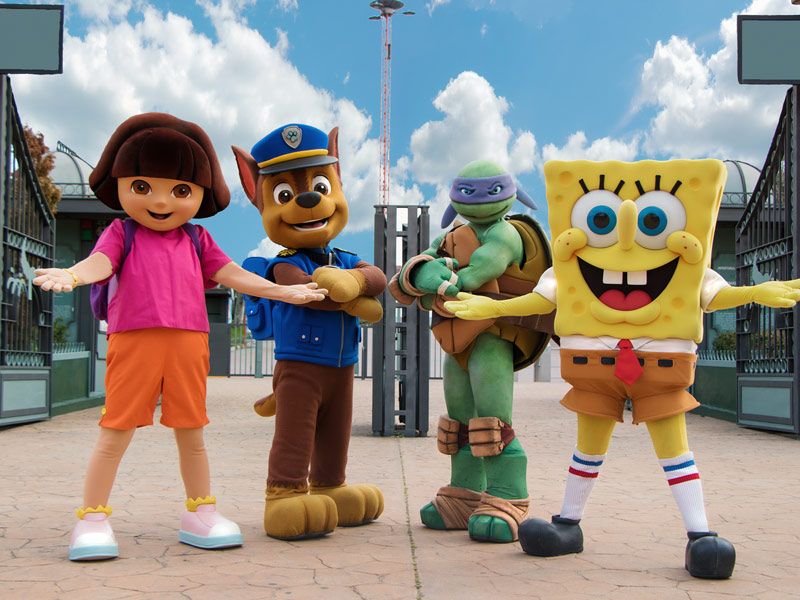 Bienvenida Nickelodeon Espectaculos Parque de Atracciones de Madrid principal