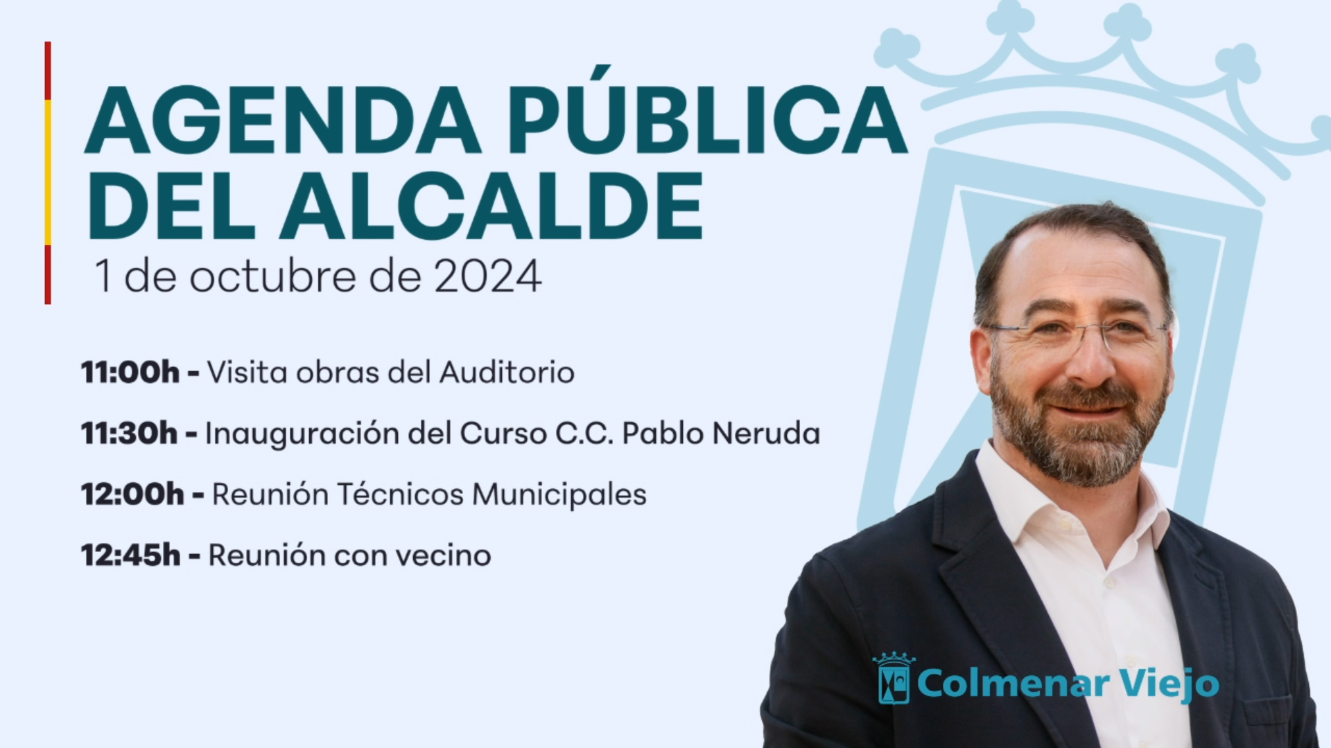 Agenda Alcalde 1 de Octubre