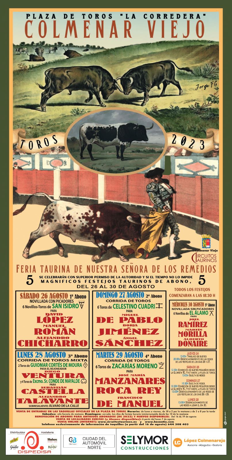 Cartel Feria Taurina Los Remedios 2023