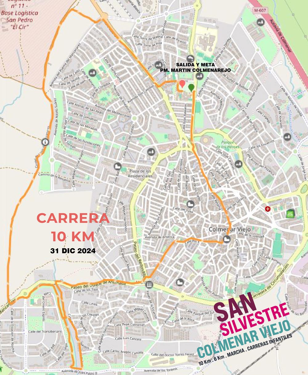 NdP San Silvestre plano carrera 10 km