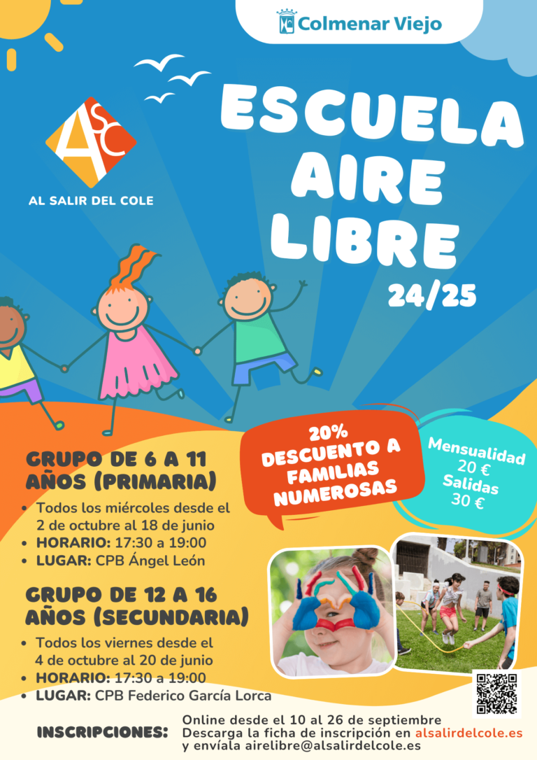 Cursos aire libre cartel