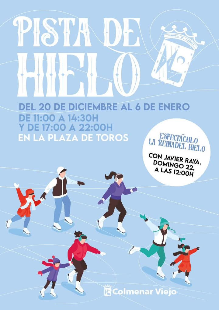 pista hielo cartel